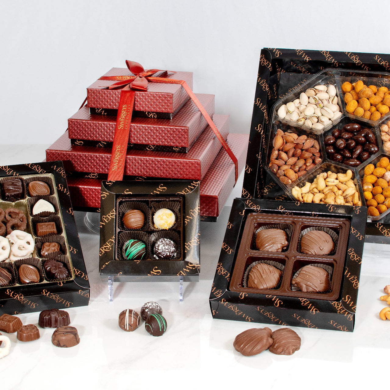 4 Tier Executive Indulgence Kosher Chocolate Gift Tower