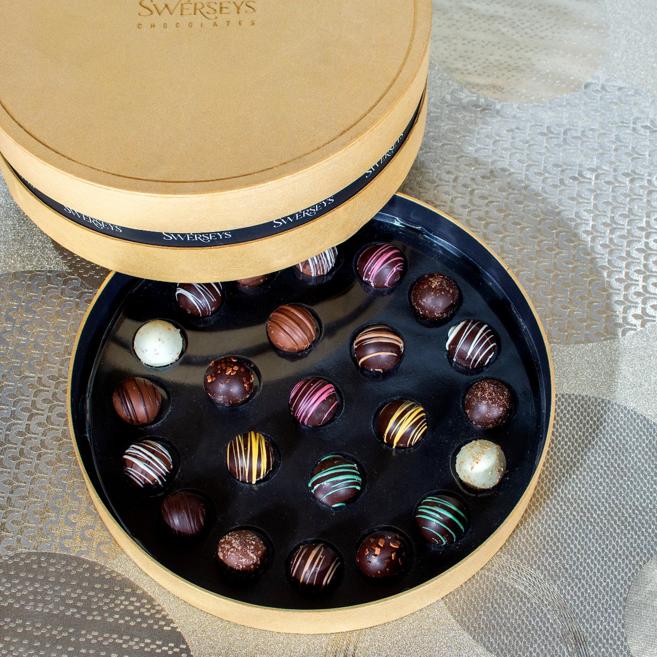 Assorted Chocolate Truffles & Nut Gift Tower 6