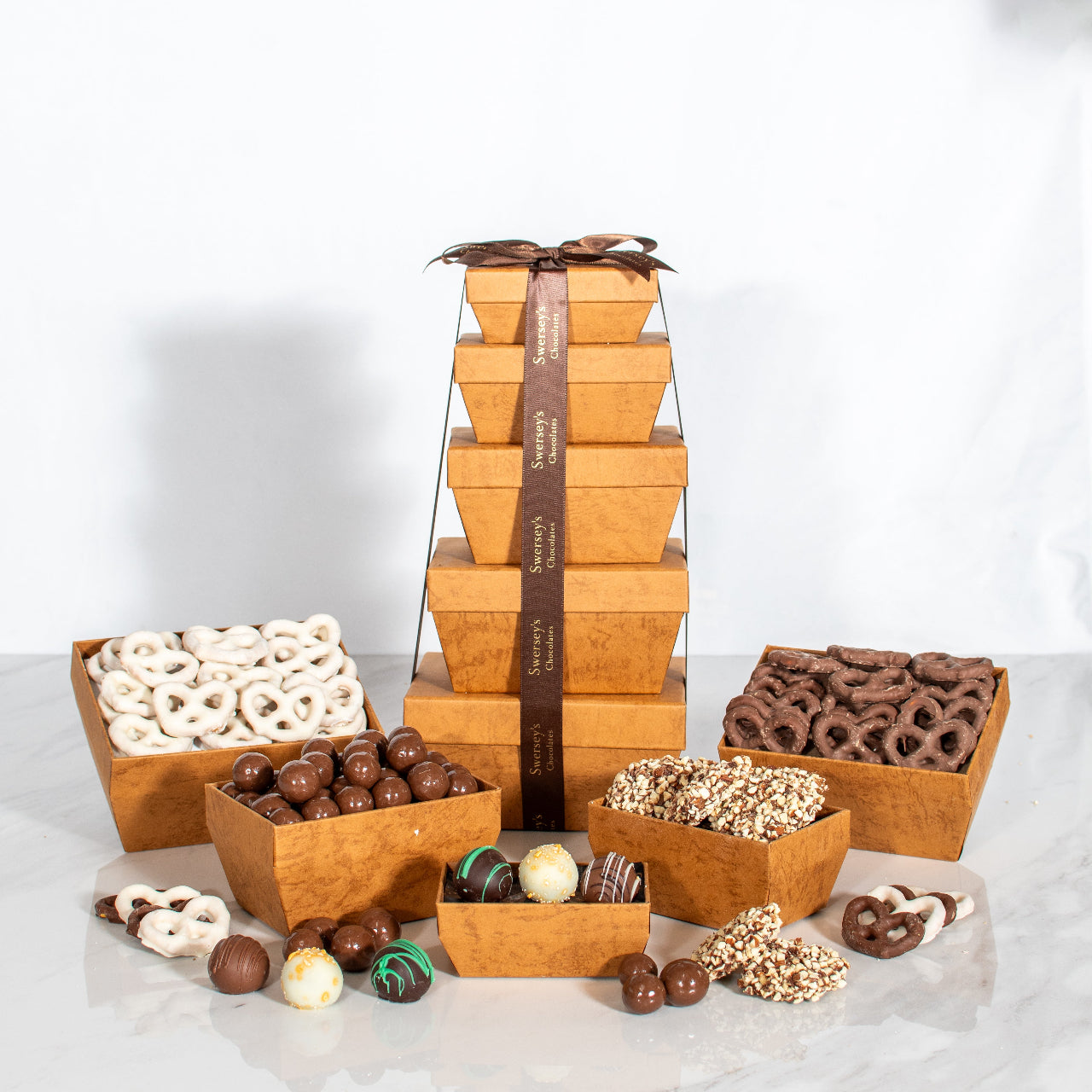 5 Tier Luxe Artisan Selection of Kosher Chocolate Gift