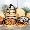 Gourmet Rugelach & Babka Cake 5 Tier Gold Round Gift Box