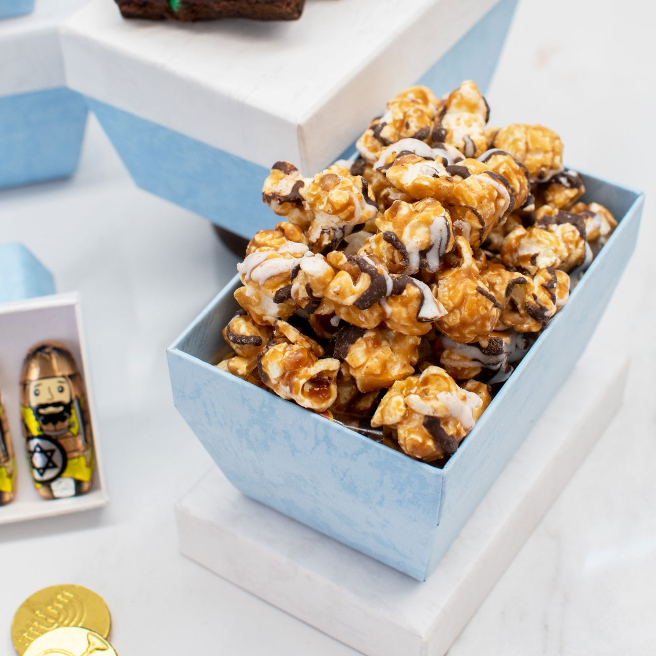 Hanukkah Gourmet Chocolate Snack Gift Tower 2