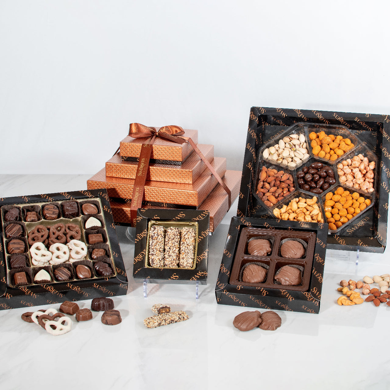 3 Tier Parve Executive Indulgence Kosher Chocolate Gift Tower 2