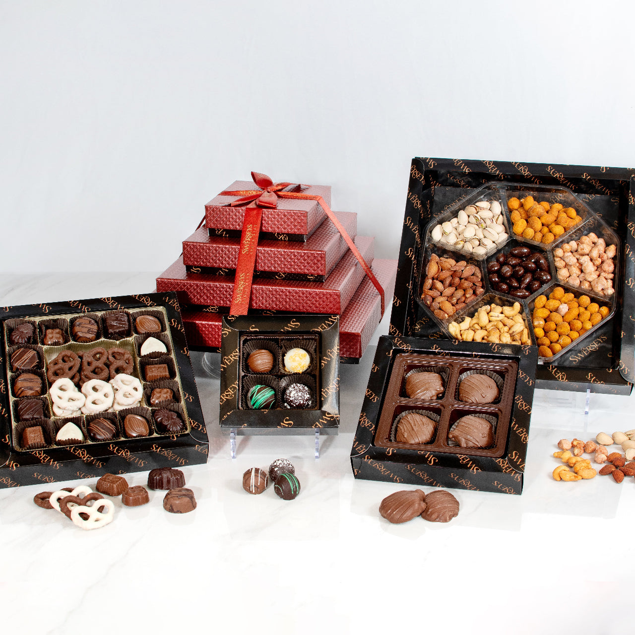4 Tier Executive Indulgence Kosher Chocolate Gift Tower 2