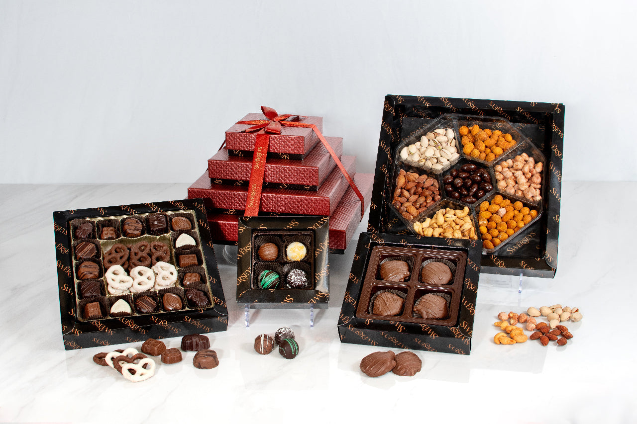 4 Tier Executive Indulgence Kosher Chocolate Gift Tower 3