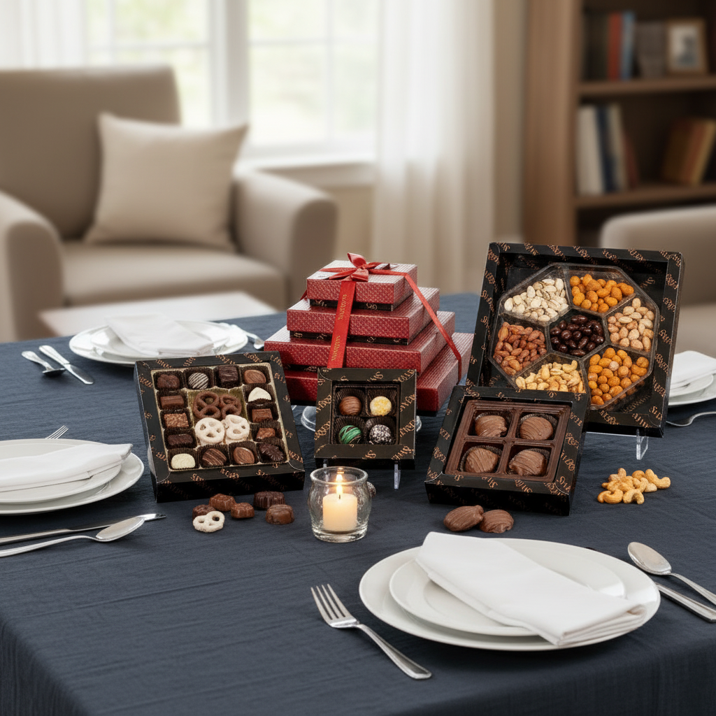 4 Tier Executive Give Comfort  Chocolate Gift Tower