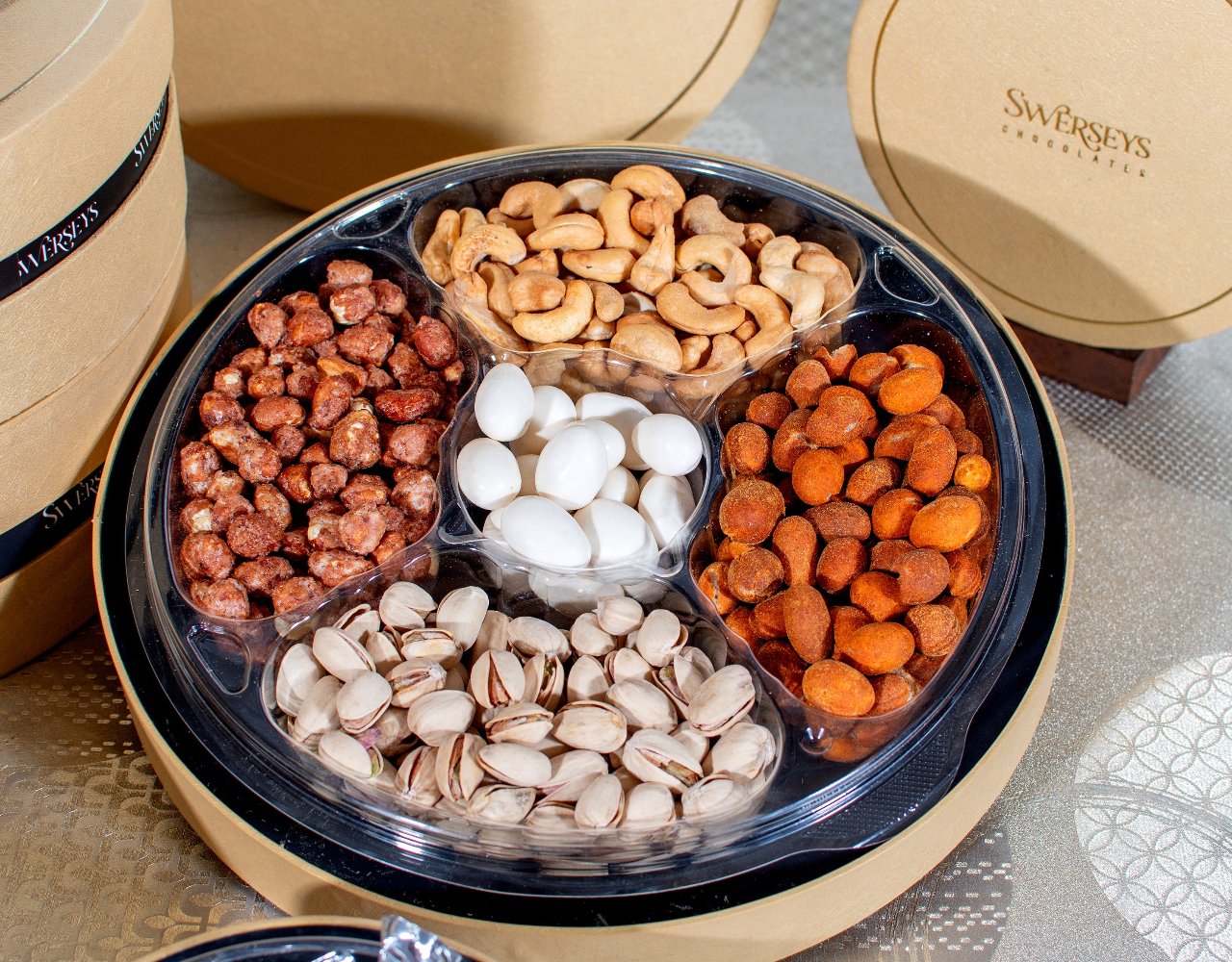 Assorted Chocolate Truffles & Nut Gift Tower 4