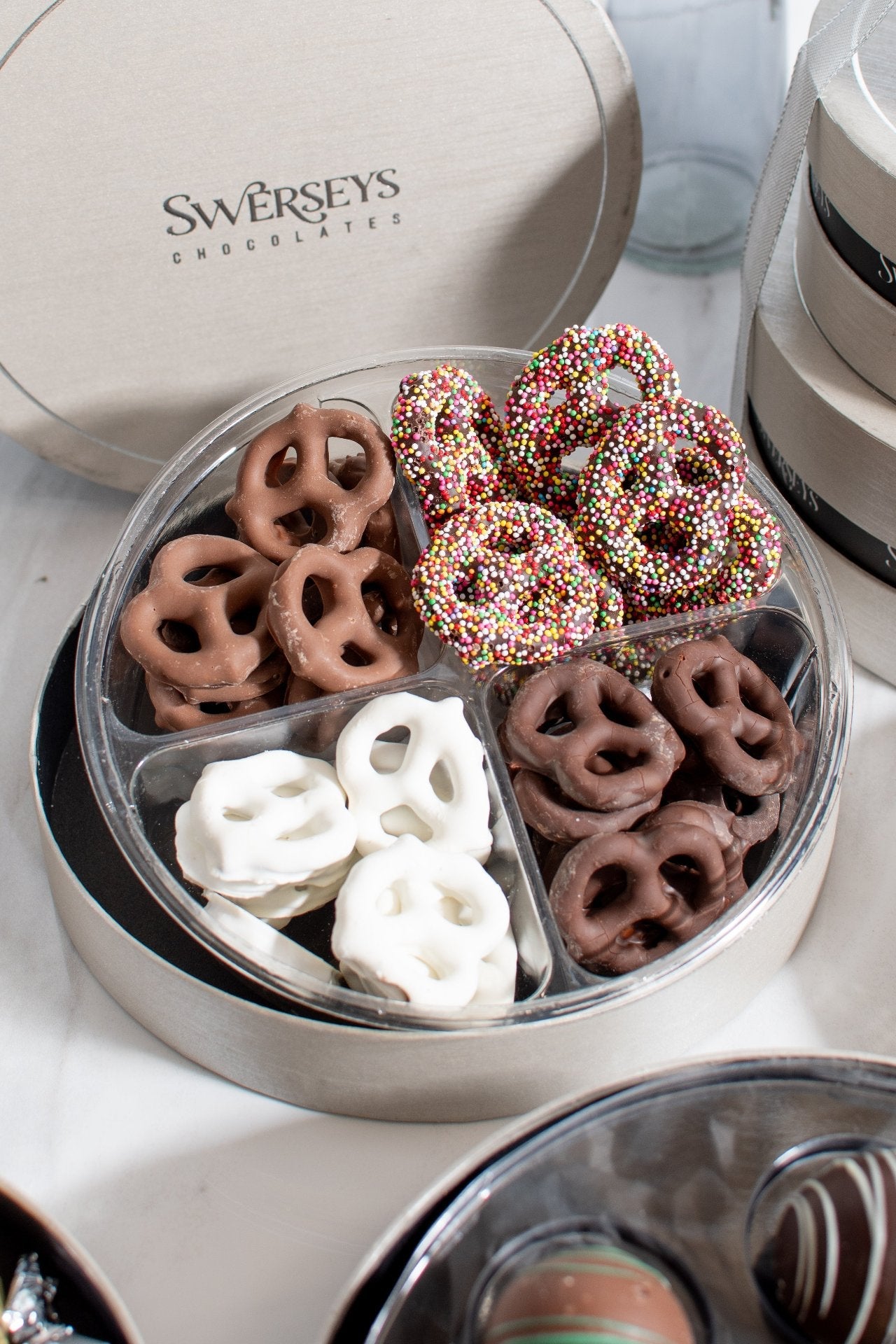 6 Tier Chocolate & Sparkling Cider Gift Towers 3