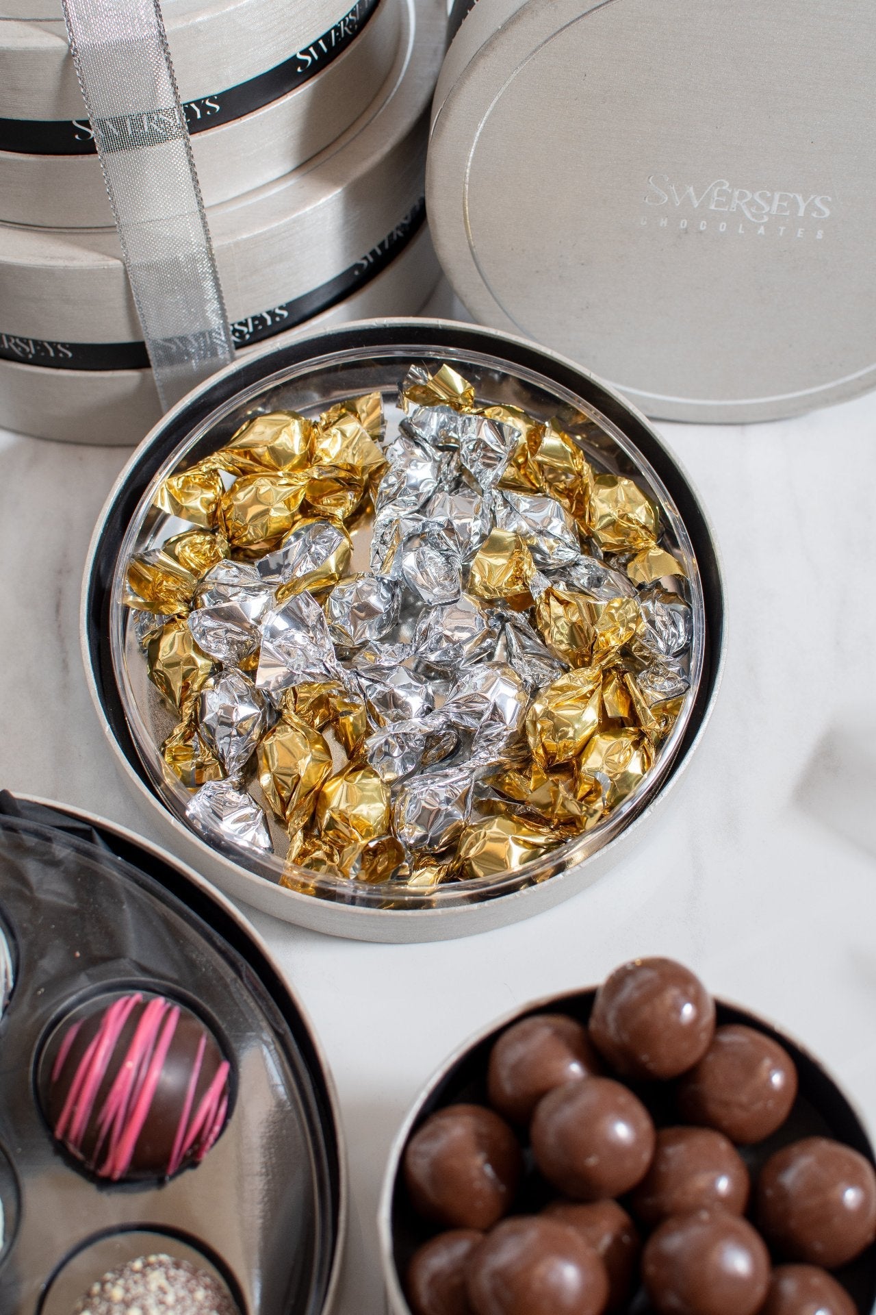 6 Tier Chocolate & Sparkling Cider Gift Towers 4