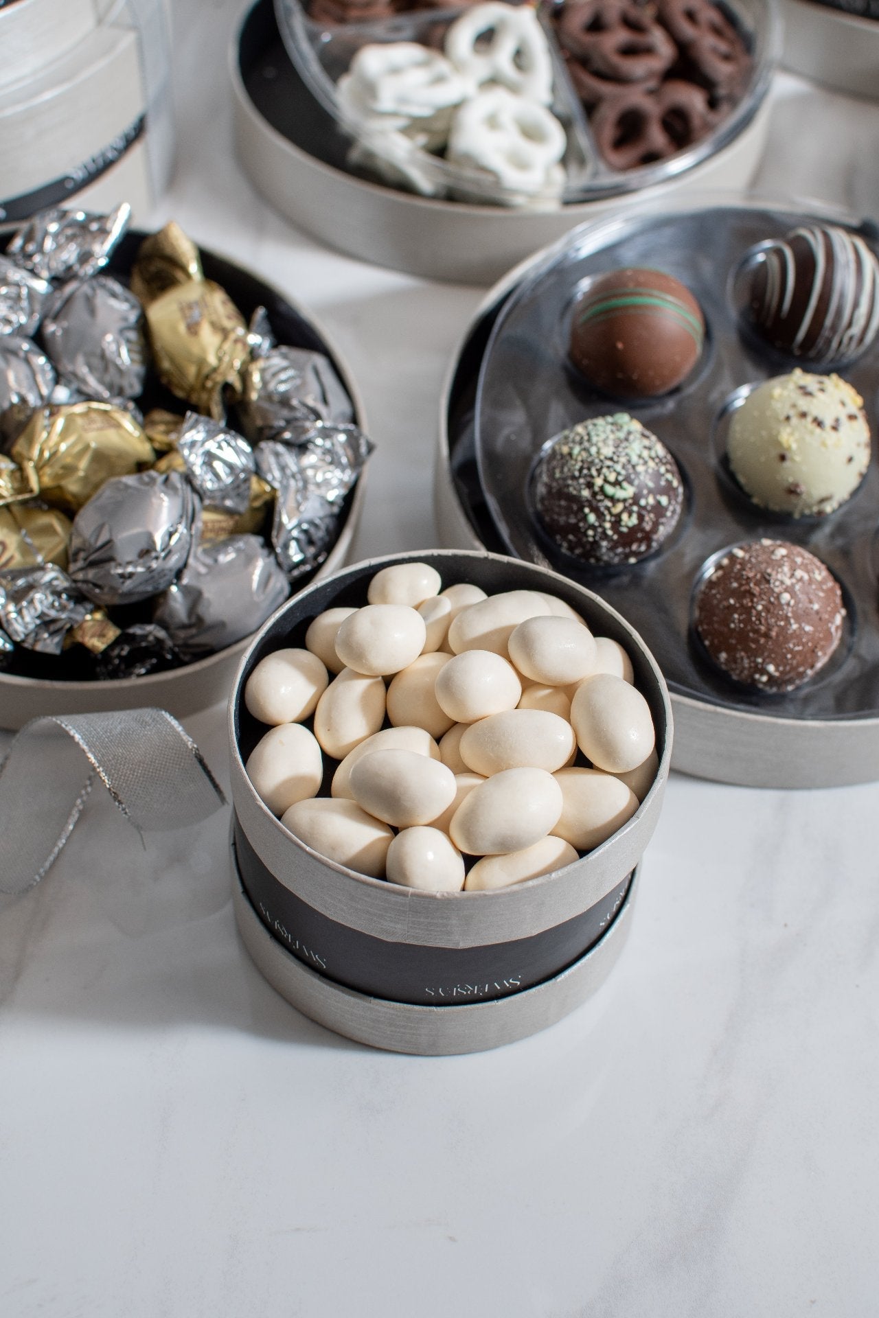 6 Tier Chocolate & Sparkling Cider Gift Towers 6