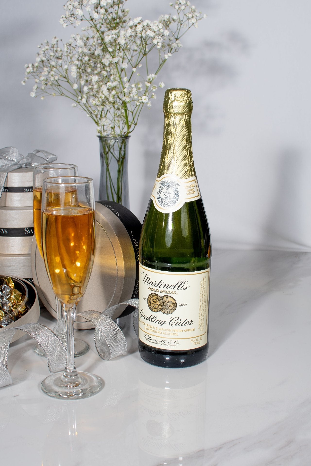 6 Tier Chocolate & Sparkling Cider Gift Towers 8