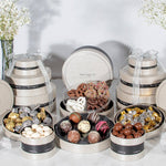 6 Tier Chocolate & Sparkling Cider Gift Towers
