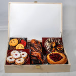 Assorted Gourmet Baked Goods Wooden Gift Box