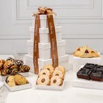 Purim Grand Indulgence Signature White Speckled Bakery Tower