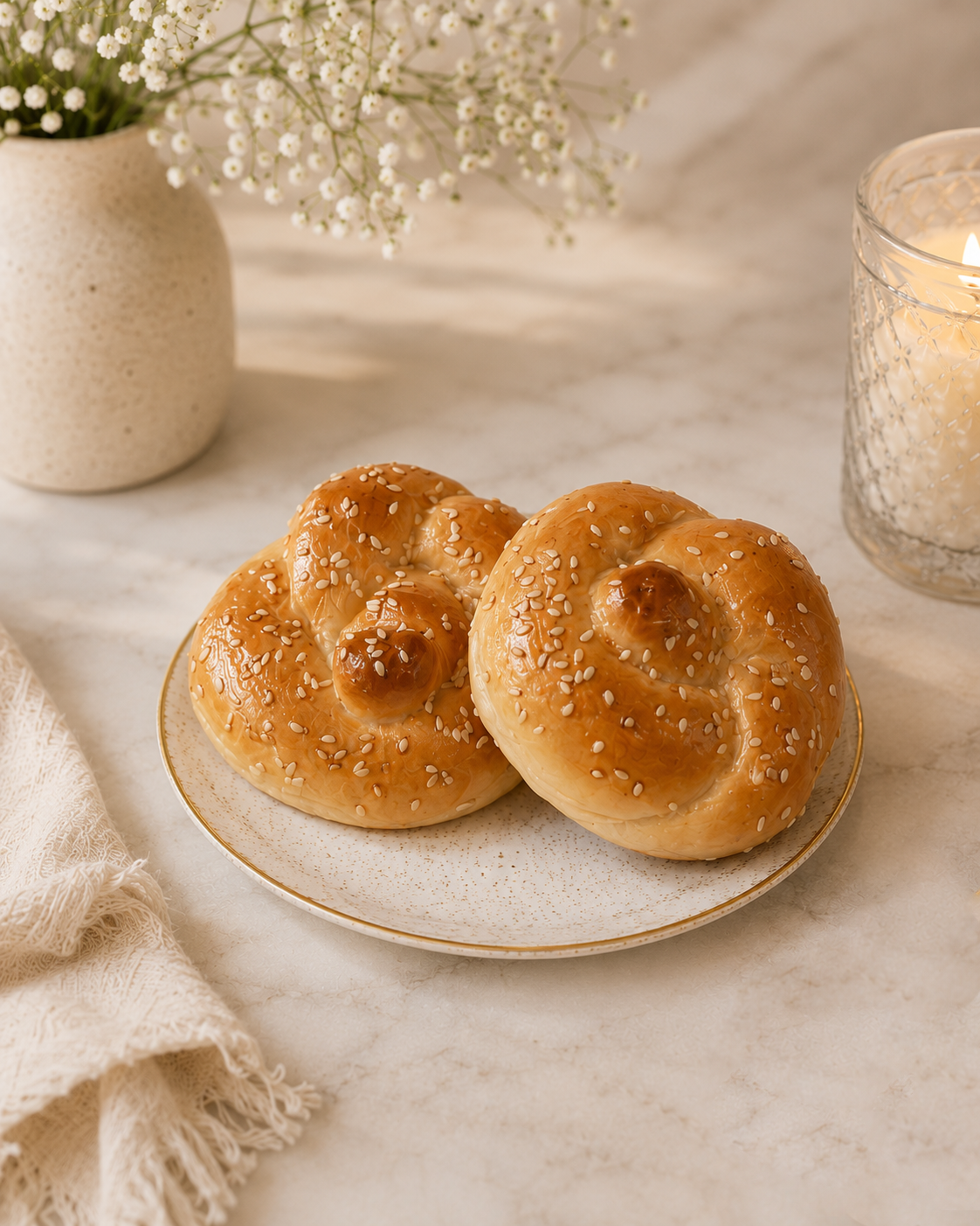 Rosh Hashanah Gefilte and Challah Gift set