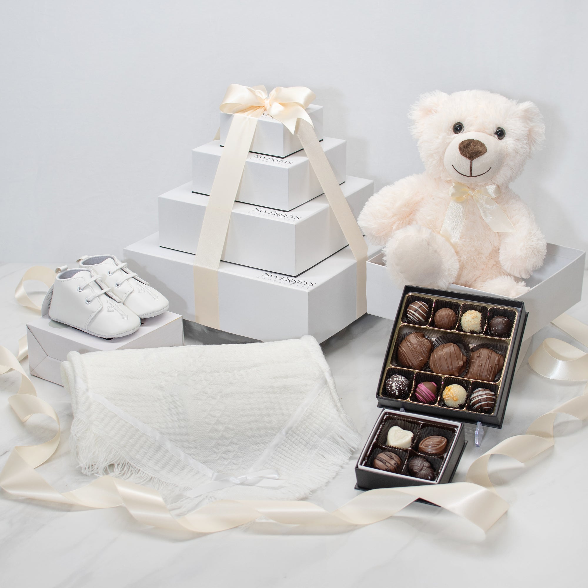 Pure Elegance Christening Tower - Gender Neutral