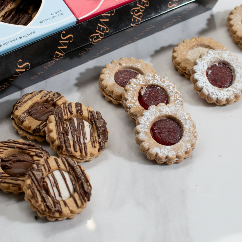 Delicious Pastries Mishloach Manot with Sparkling Apple Cider 3