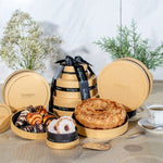 Deluxe Gourmet Pastry 3-Tier Gold Round Gift Box