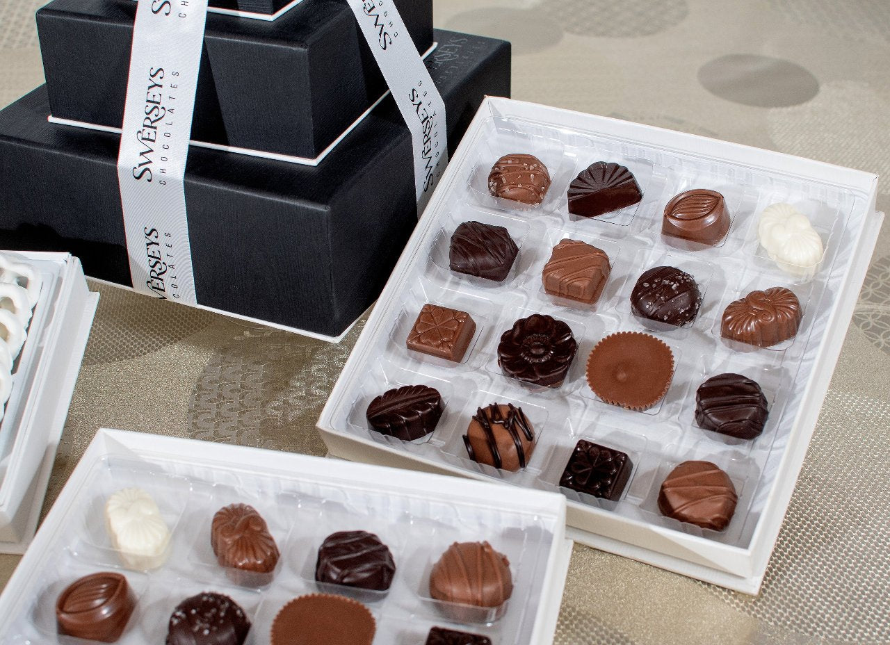 Designer 3 Tier Black Chocolate Gift Tower 3