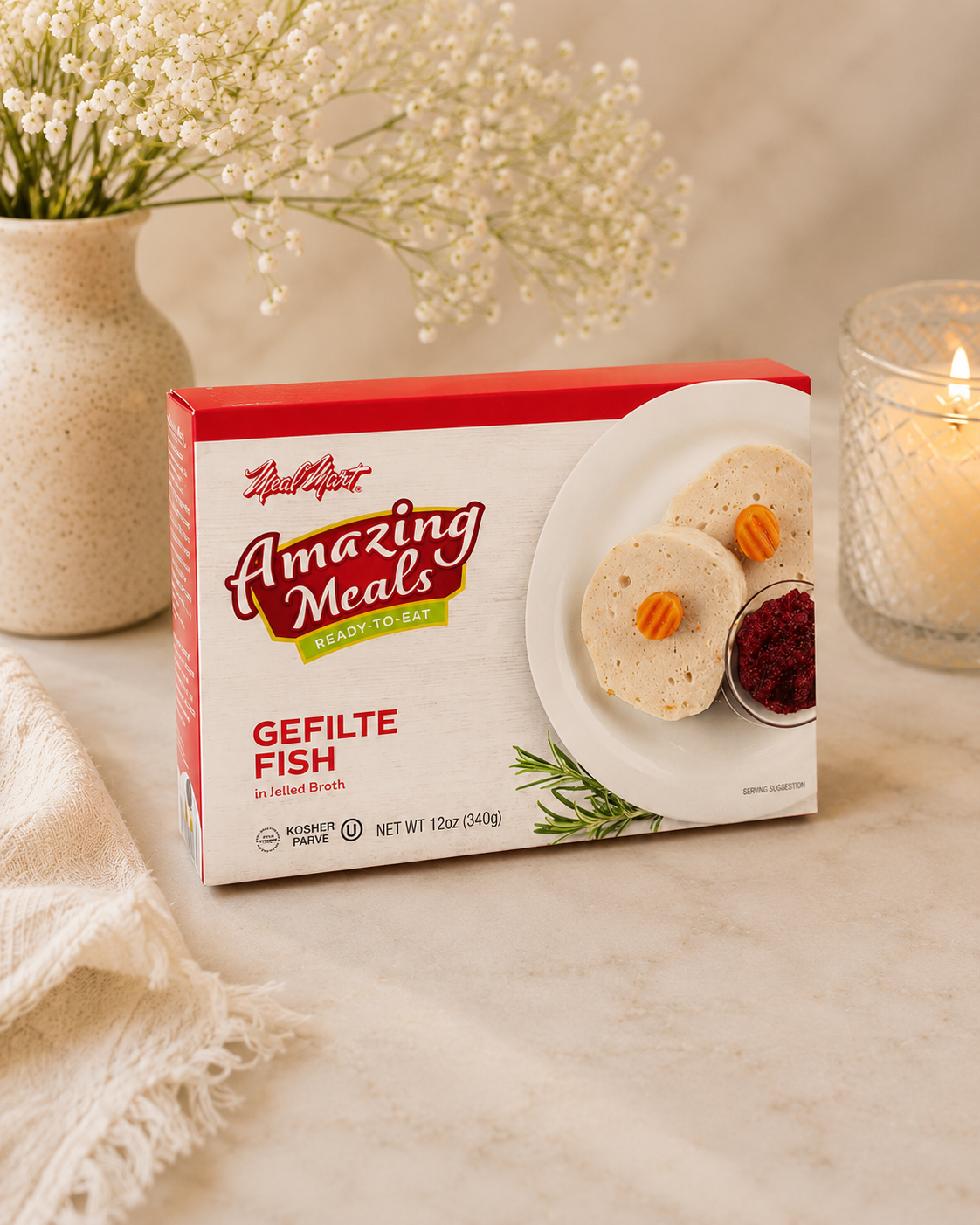 Rosh Hashanah Gefilte and Challah Gift set