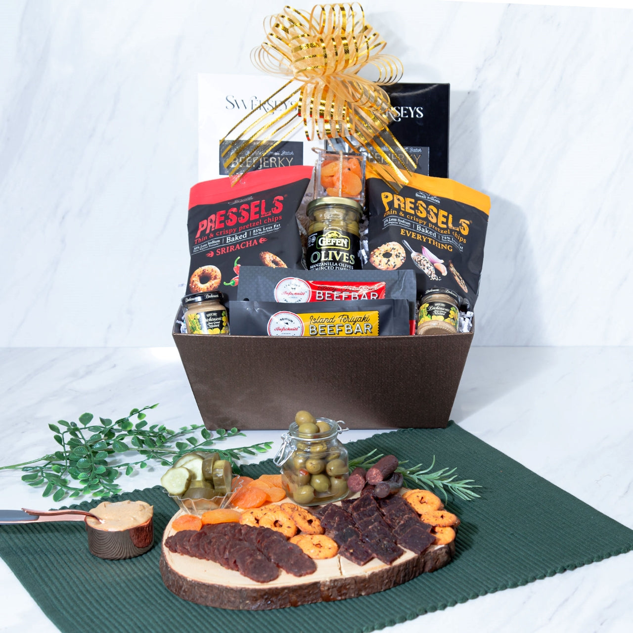 Swerseys Hanukkah Grand Charcuterie Romantic Gift Basket