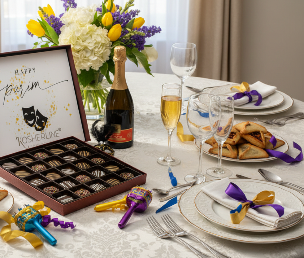 Grand Mishloach Manot Chocolate Double Fudge Cookies Gift Box 2