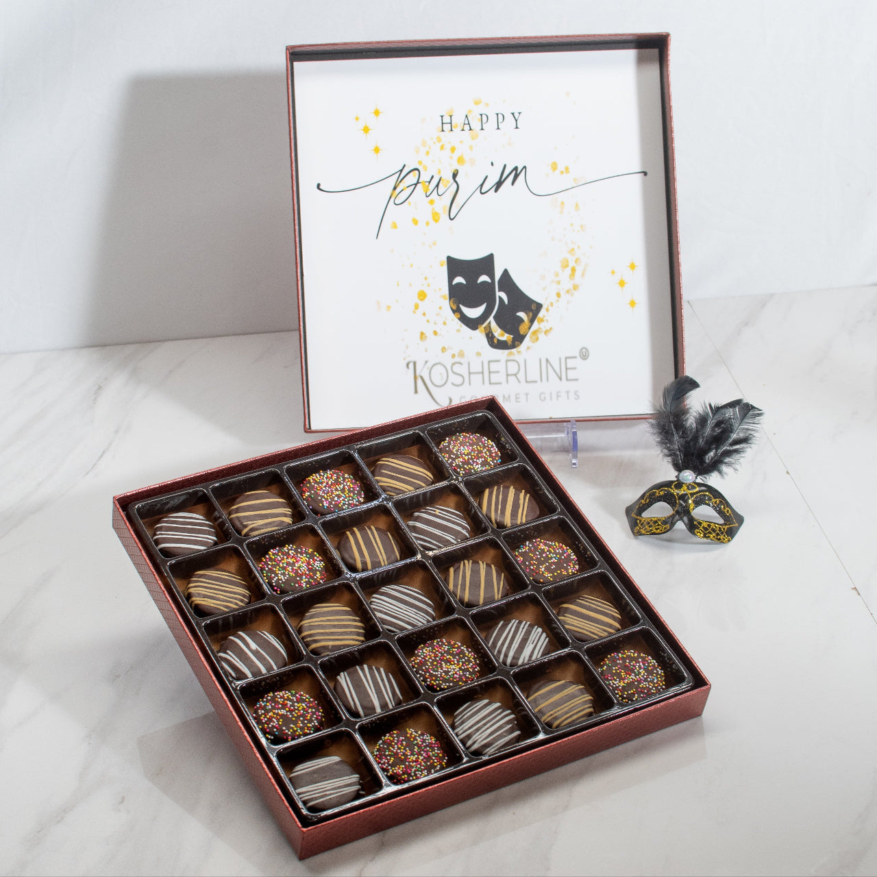 Grand Mishloach Manot Chocolate Double Fudge Cookies Gift Box 4