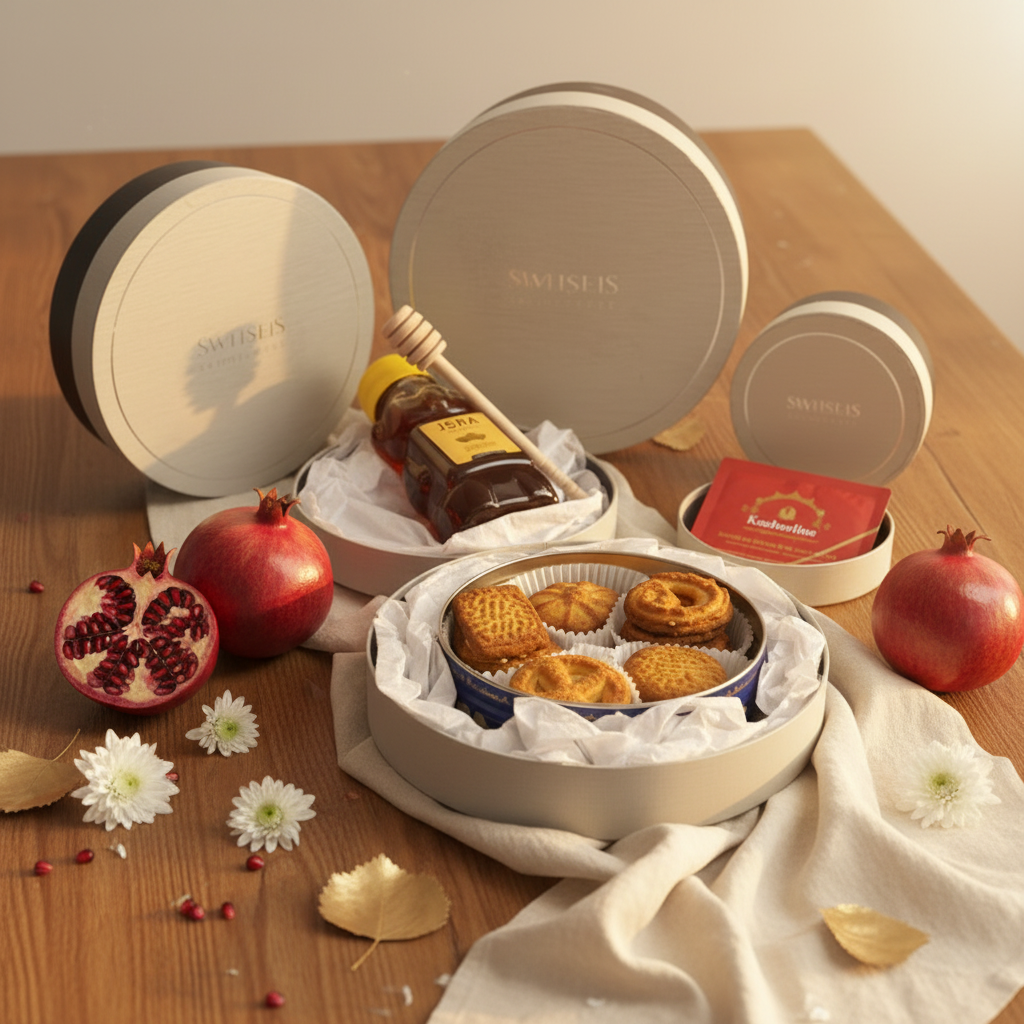 Rosh Hashana Honey and Cookies tower