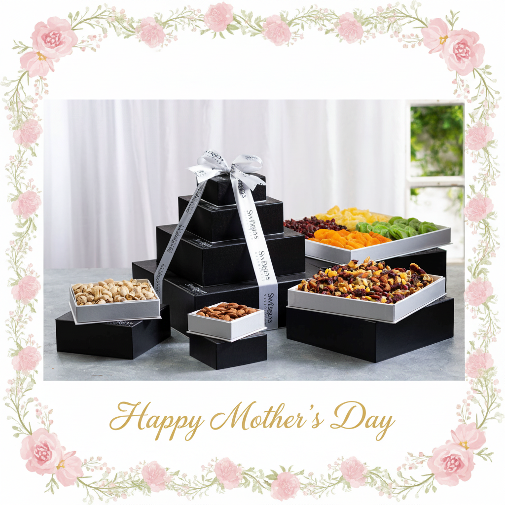 Divine Deluxe Nut and Dried Fruit Gift Tower