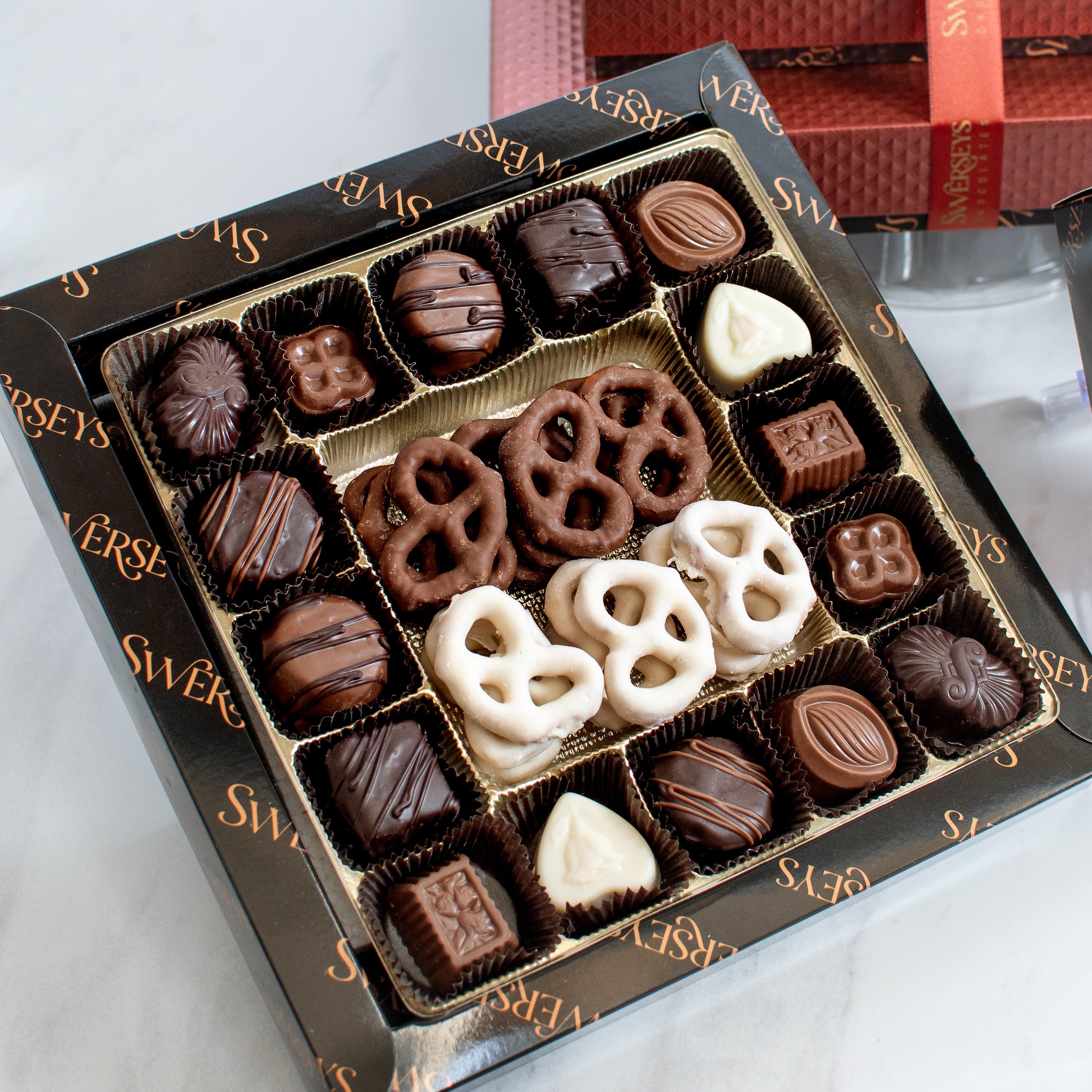 Wine & Chocolate Indulgence Wood Gift Case Set