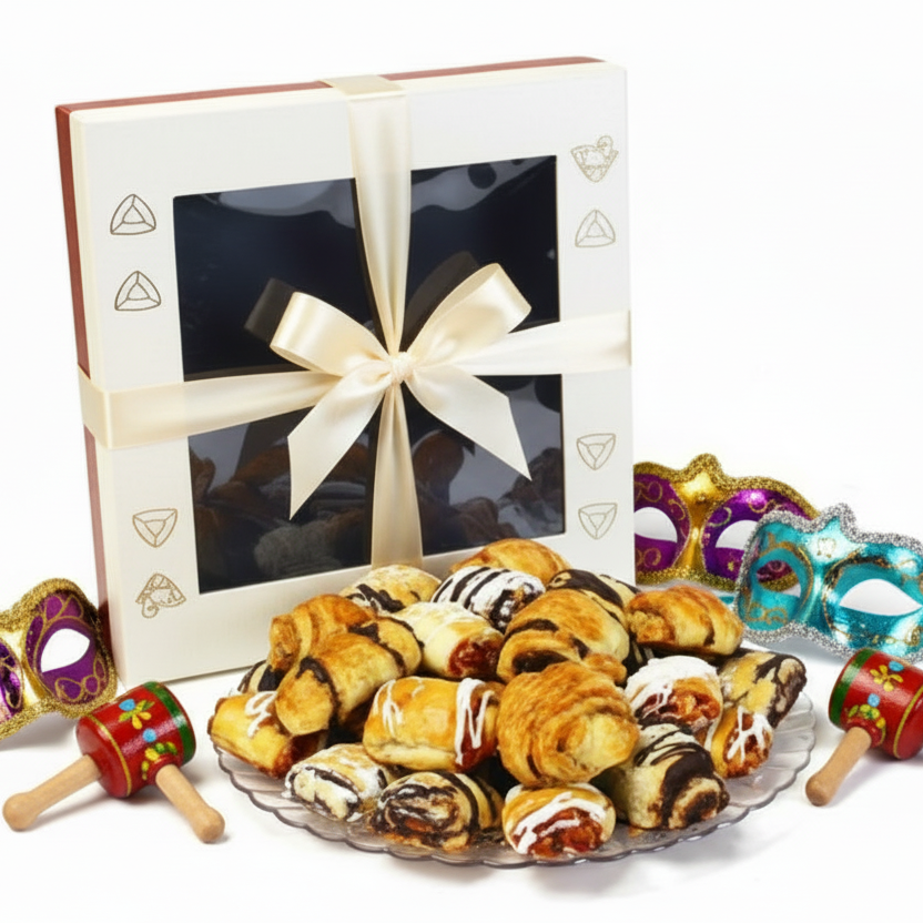 Purim Assorted Gourmet Rugelach Deluxe Gift Box