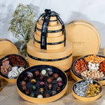 Extravagant Gold 5 Tier Gourmet Treats Round Gift Box