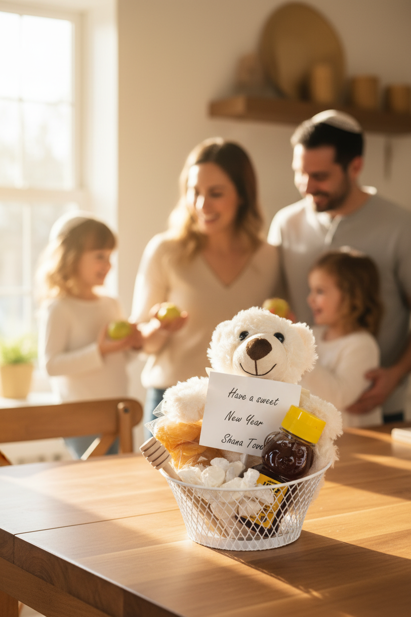 Rosh Hashana Basket with Bear Hug 4