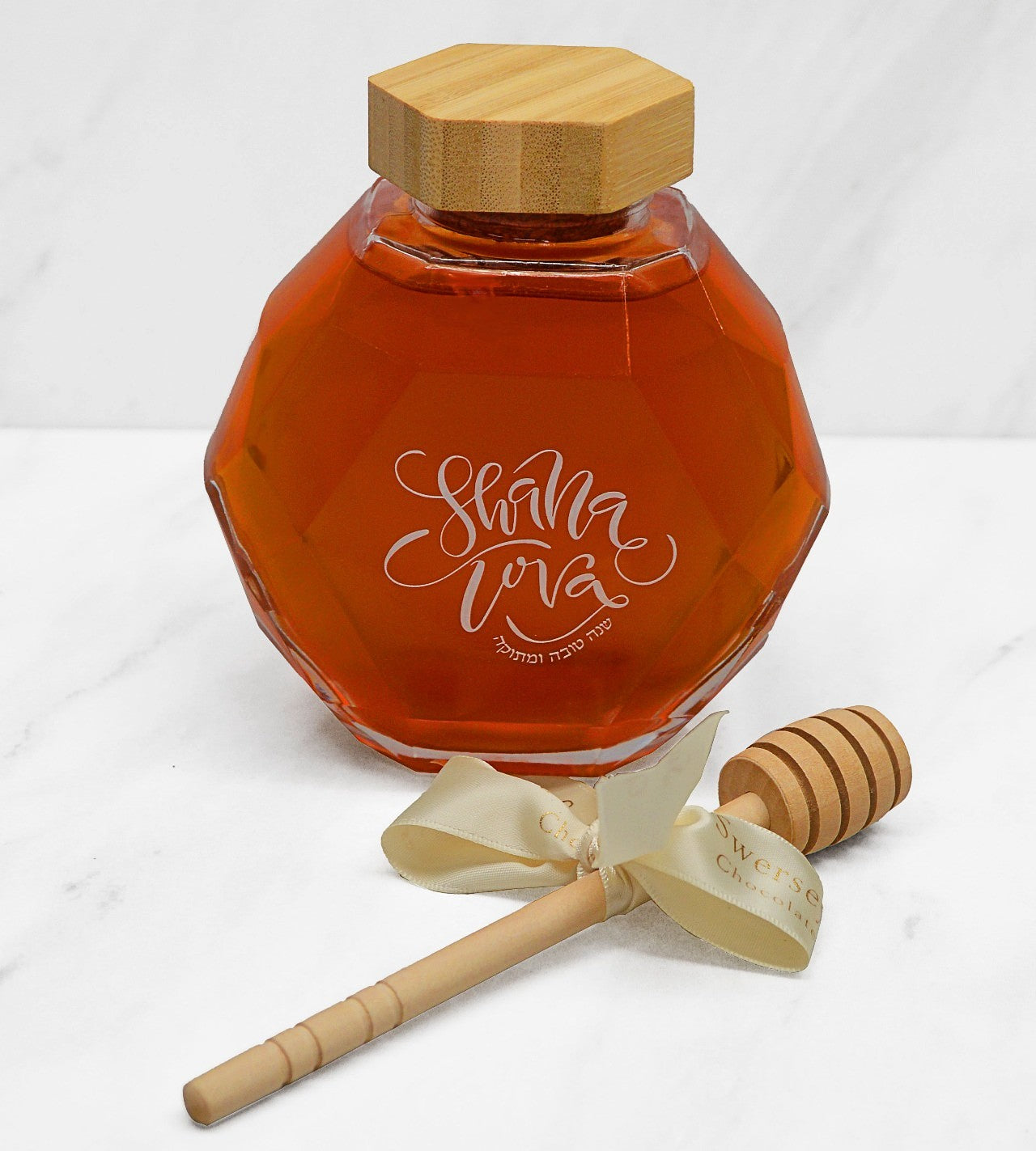 Rosh Hashanah Fruit & Honey Wooden Gift Box 2