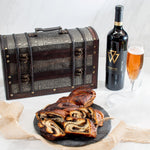 Rosh Hashanah Imported from Israel Wine & Babka Cake Treasure Chest - Swerseys