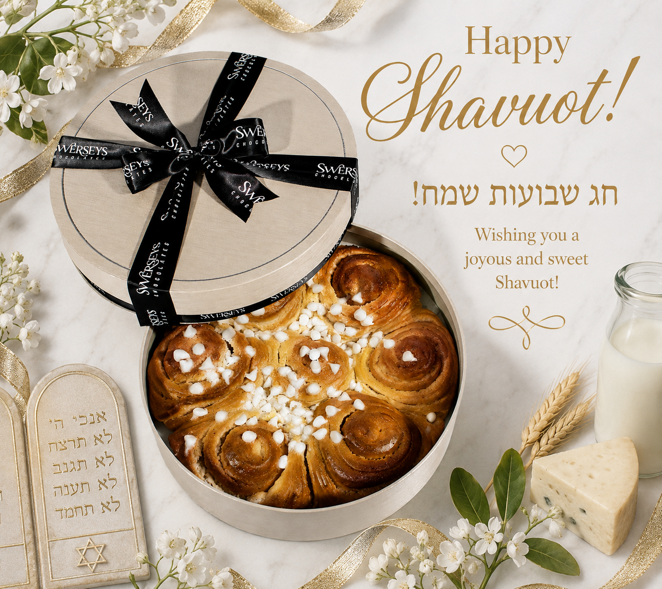 Shavuot Delectable Cheese Babka Cake Gift Box