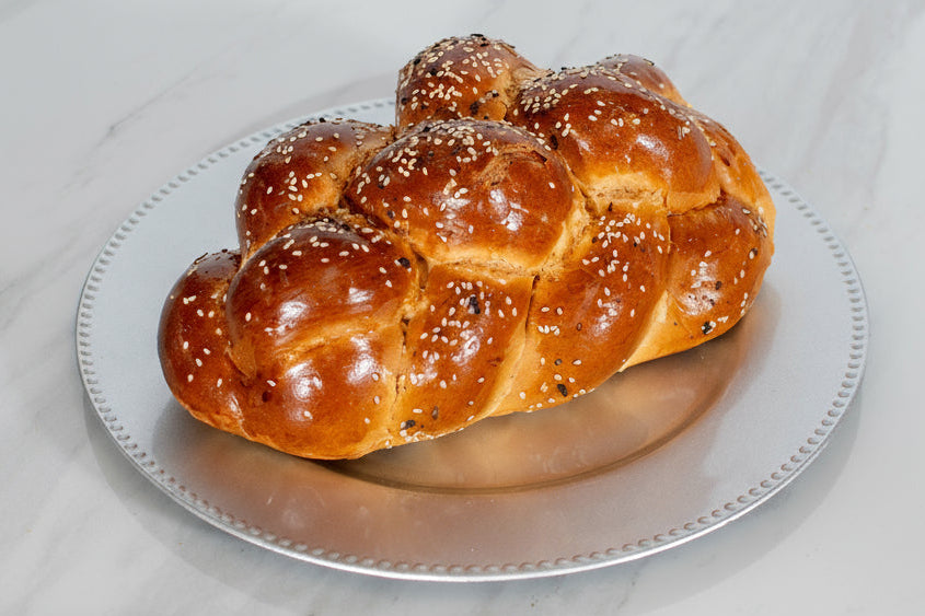 challa on silver tray