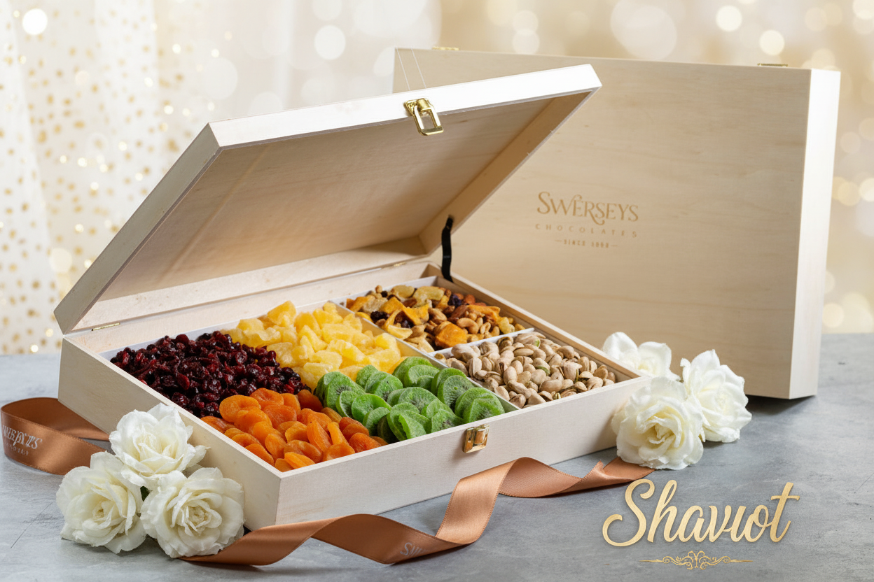 Shavuot Designer Nut and Dried Fruit Gift Box