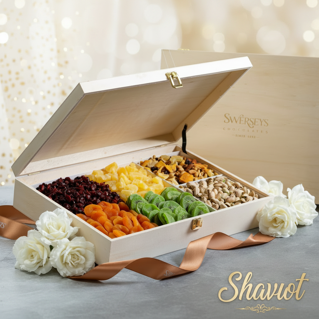 Shavuot Designer Nut and Dried Fruit Gift Box