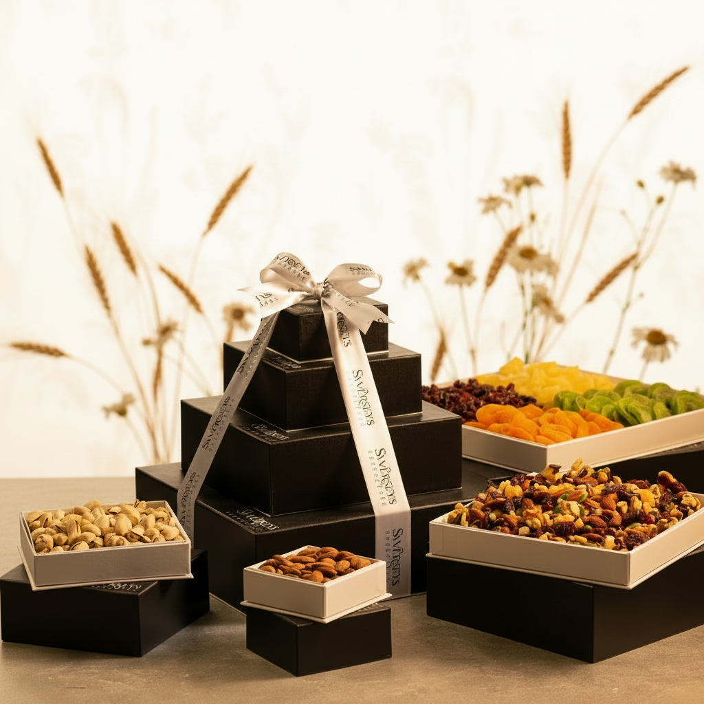 Shavuot Deluxe Nut & Dried Fruit Gift Tower