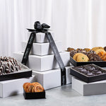 Tu Bishvat Delectable Deluxe White Bakery Gift Tower - Swerseys