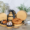 Deluxe Pastry 3-Tier Gold Round Gift Box