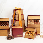 Grand Indulgence Red Leather Chocolate Tower