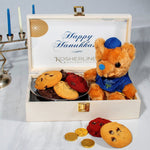 Hanukkah Cookies and Chocolate Wooden Gift Box