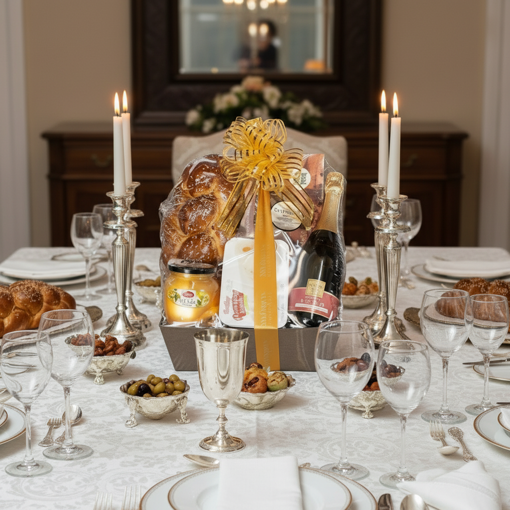 Luxury Shabbat Chala Gourmet Kosher Basket