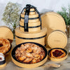 Gourmet Pastry 4-Tier Gold Round Gift Box