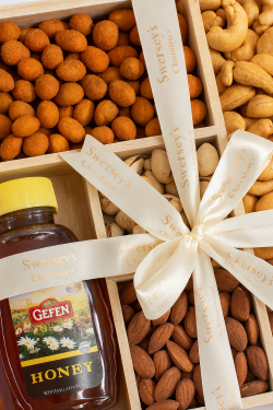 Sweet Rosh Hashanah Keepsake Mixed Nuts Gift Tray 2