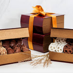Swerseys Grand Indulgence Signature Red  Leather Chocolate Gift Tower - Swerseys