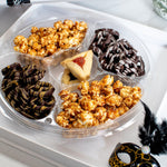 Swerseys Purim Gift Box Gourmet Chocolate Drizzle Pretzels & Carmel Glazed Popcorn