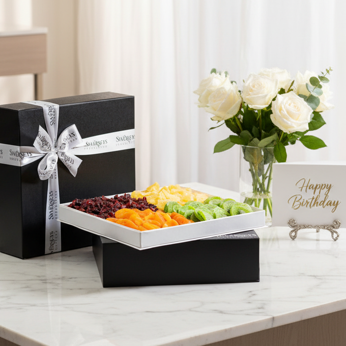 Happy Birthday  Divine Dried Fruit Gift Box